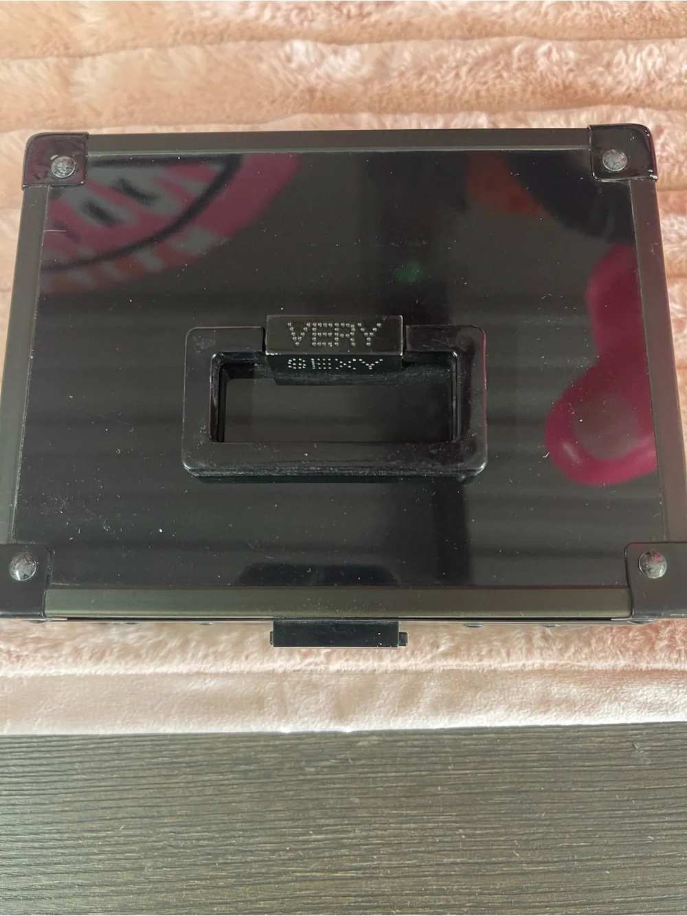 Victoria's Secret Very Sexy Black Jewelry/Accessory Box with Pink Accents